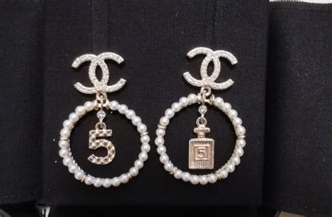 chanel no 5 earrings.